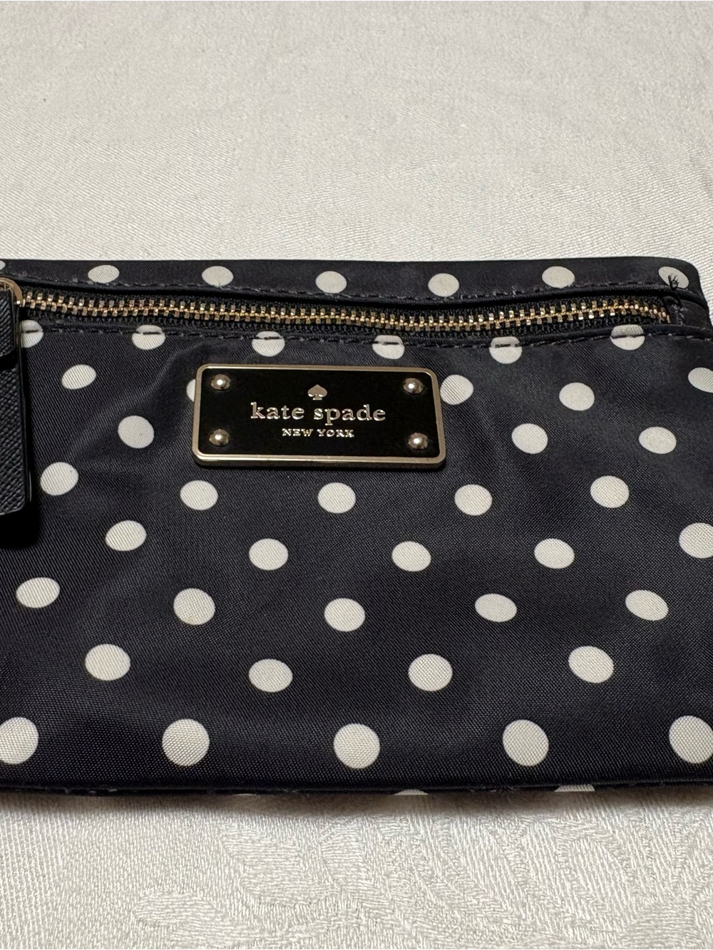 kate spade Black Polka Dot Pouch